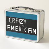 Rot und Blau Metall Brotdose (Rückseite)