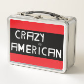 Rot und Blau Metall Brotdose (Vorderseite)