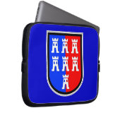 Rot und Blau, muss es sein Laptopschutzhülle (Vorne Rechts)