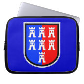 Rot und Blau, muss es sein Laptopschutzhülle (Vorderseite)