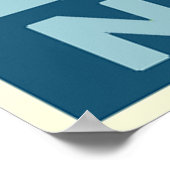 Rot und Blau NOLa Wasserzähler Poster (Ecke)