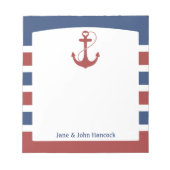 Rot und Blau Notizblock (Vorderseite)