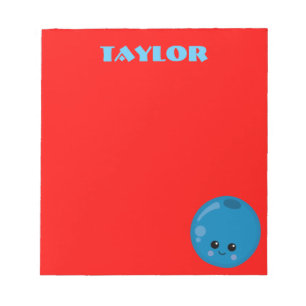 Rot und Blau Notizblock