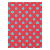 Rot und Blau Polka Dot Tablecloth Tischdecke (Vorderseite)