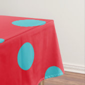 Rot und Blau Polka Dot Tablecloth Tischdecke (Beispiel)
