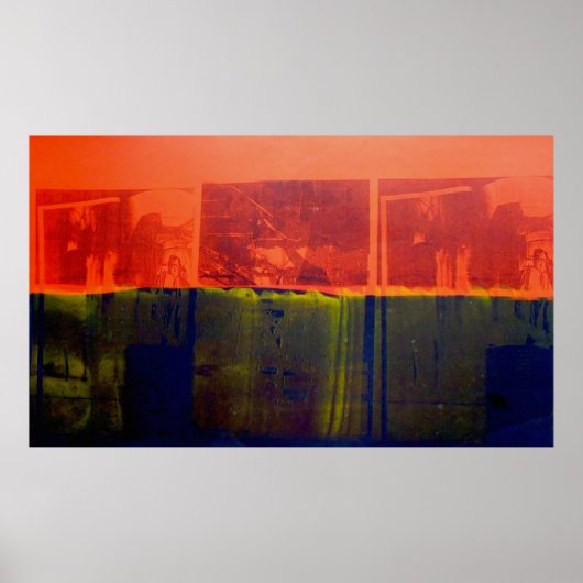 Rot und Blau Poster (Vorne)