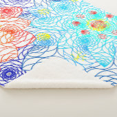 Rot und Blau Sherpadecke (3/4)