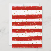 Rot und Blau Sommer Blume Frame Baby Dusche Einladung (Rückseite)