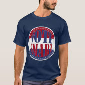 Rot und Blau STIMMEN SMART T-Shirt (Vorderseite)