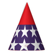 Rot und Blau US Flagge 4. Juli Partyhütchen (Links)