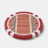 Rot und Blau US Flagge 4. Juli Pokerchips (Einzeln)