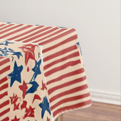 Rot und Blau US Flagge 4. Juli Tischdecke (Beispiel)