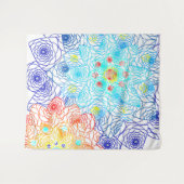 Rot und Blau Wandteppich (Vorderseite (Horizontal))