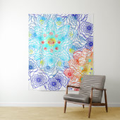 Rot und Blau Wandteppich (Beispiel)