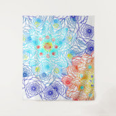 Rot und Blau Wandteppich (Vorderseite)