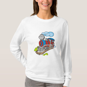 Rot und blaue Zug-T-Shirts und Geschenke T-Shirt