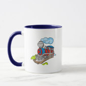 Rot und blaue Zug-T-Shirts und Geschenke Tasse (Links)