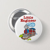 Rot und blauer Zug-kleiner Ingenieur Button (Vorne & Hinten)