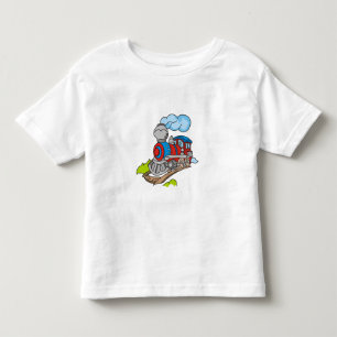 Rot und blauer Zug Kleinkind T-shirt