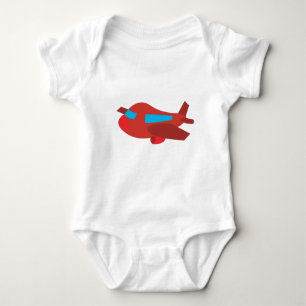 Rot- und Blauflugzeug Baby Strampler