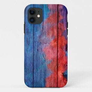 Rot und Blauholz Vintag Case-Mate iPhone Hülle