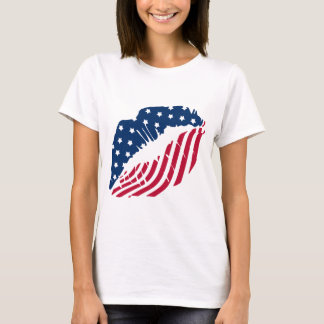 Rot- und Blaulippen-Shirt T-Shirt