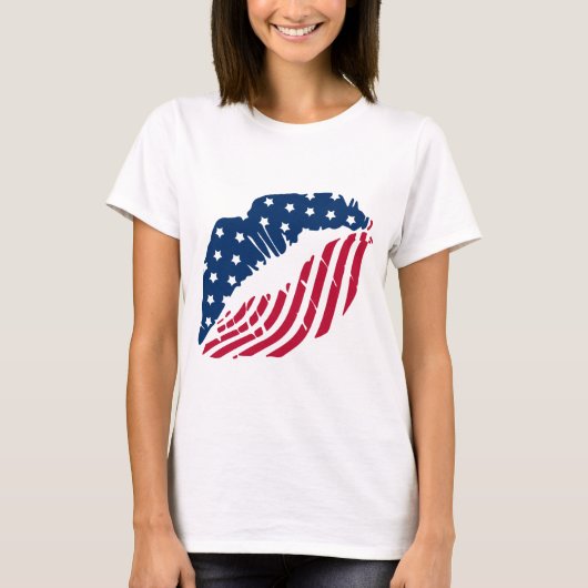 Rot- und Blaulippen-Shirt T-Shirt (Vorderseite)