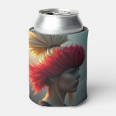 Rot und Blonde Dosenkühler (Kanne Vorderseite)