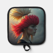 Rot und Blonde Topflappen (Vorderseite)