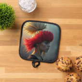 Rot und Blonde Topflappen (Oben Unten)