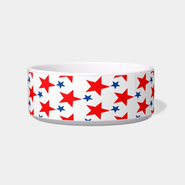 Rot und Blue Star Pet Bowl Napf (Rechts)