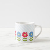 Rot- und Blütenblumen Espressotasse (Rechts)