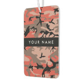 Rot und braun Camouflage Ihr Name Persönlich gesta Autolufterfrischer (Links)