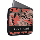Rot und braun Camouflage Ihr Name Persönlich gesta Laptopschutzhülle (Vorne Rechts)