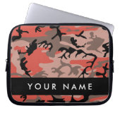 Rot und braun Camouflage Ihr Name Persönlich gesta Laptopschutzhülle (Vorderseite)