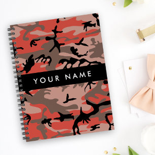 Rot und braun Camouflage Ihr Name Persönlich gesta Planer