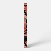 Rot und braun Camouflage Ihr Name Persönlich gesta Samsung Galaxy Hülle (Linke Seite)