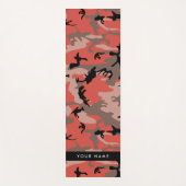 Rot und braun Camouflage Ihr Name Persönlich gesta Yogamatte (Vorderseite)