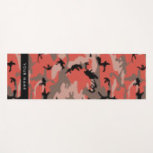 Rot und braun Camouflage Ihr Name Persönlich gesta Yogamatte (Vorderseite (Horizontal))