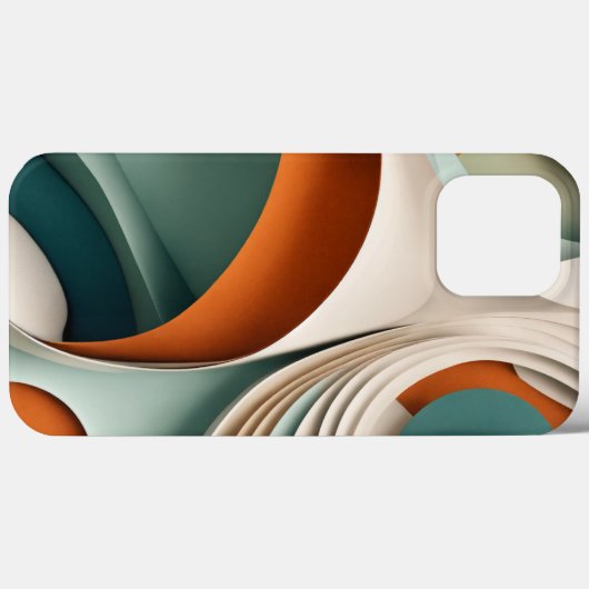 Rot und braun, rund Case-Mate iPhone hülle (Rückseite (Horizontal))