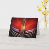 Rot und Chrom V8 Karte (Gelbe Blume)