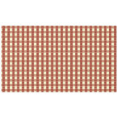 ROT UND CREAM KARO TISCHDECKE (Vorderseite (Horizontal))