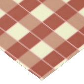 ROT UND CREAM KARO TISCHDECKE (Schrägansicht)
