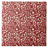 Rot und Creme Fliese (Vorderseite)