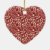 Rot und Creme Keramikornament (Hinten)