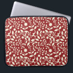 Rot und Creme Laptopschutzhülle<br><div class="desc">Peaceful Dreams has inspirational gifts that you can find on t shirts, iPhone, iPad, iPod touch cases, sleeves and skins. You can find our ohrs on mouse pads, coffee cups, poster, canvas prints, coasters, tiles, pillows, flip flops, magnus and more. Also, we have girly, trendy, hipster chic, nautical, chevron, vintage,...</div>