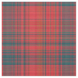 Rot und dunkel Aquamarine Karierte Stoffe