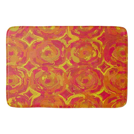 Rot und Gelb Badematte (Vorderseite)