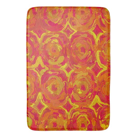 Rot und Gelb Badematte (Vorderseite Vertikal)