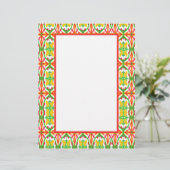 Rot und Gelb Briefbogen (Stehend Vorderseite)